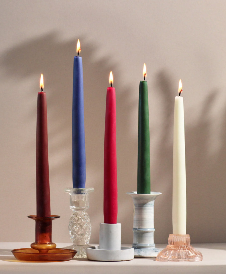 Dicke Stabkerze - Dunkelblau