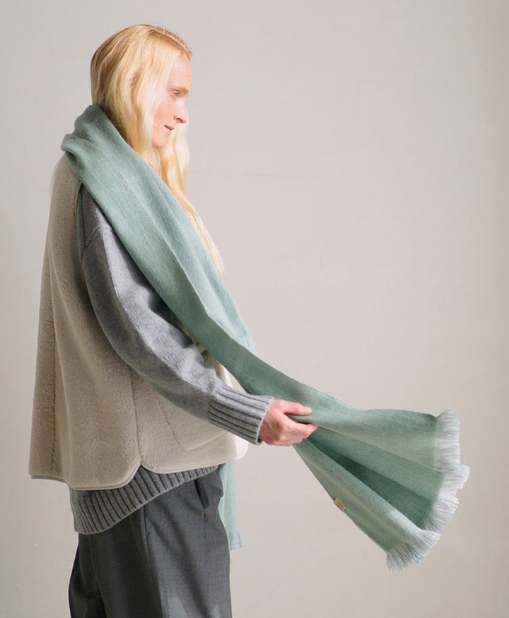 Halstuch Alpaka Schal - Doble Cushing Green