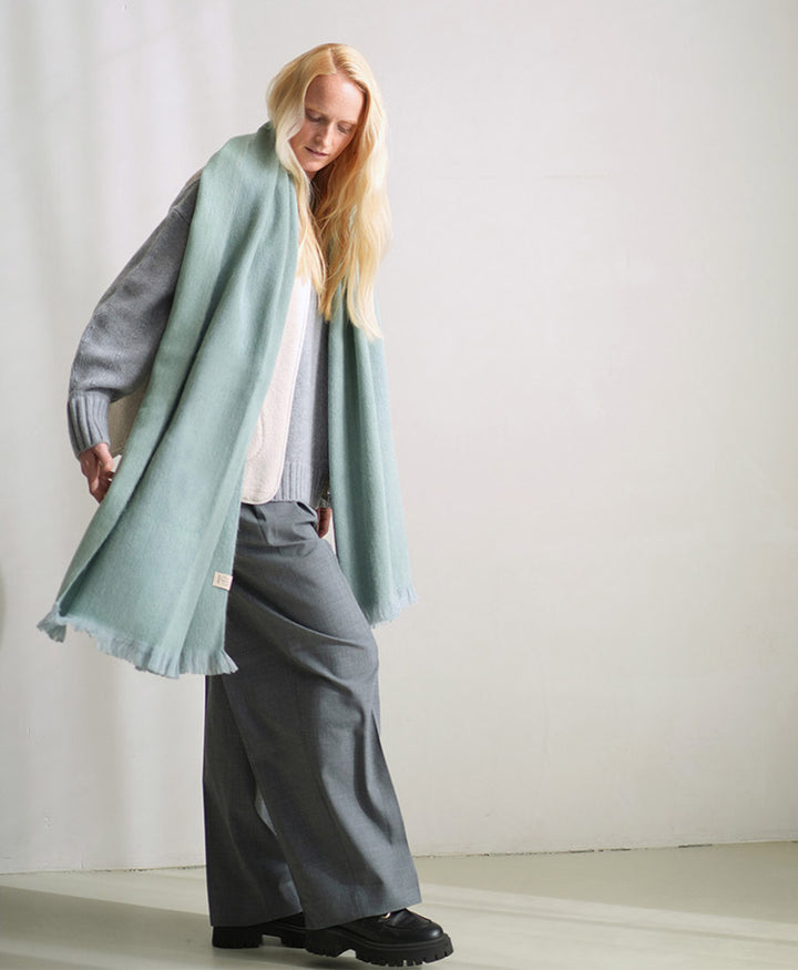 Halstuch Alpaka Schal - Doble Cushing Green