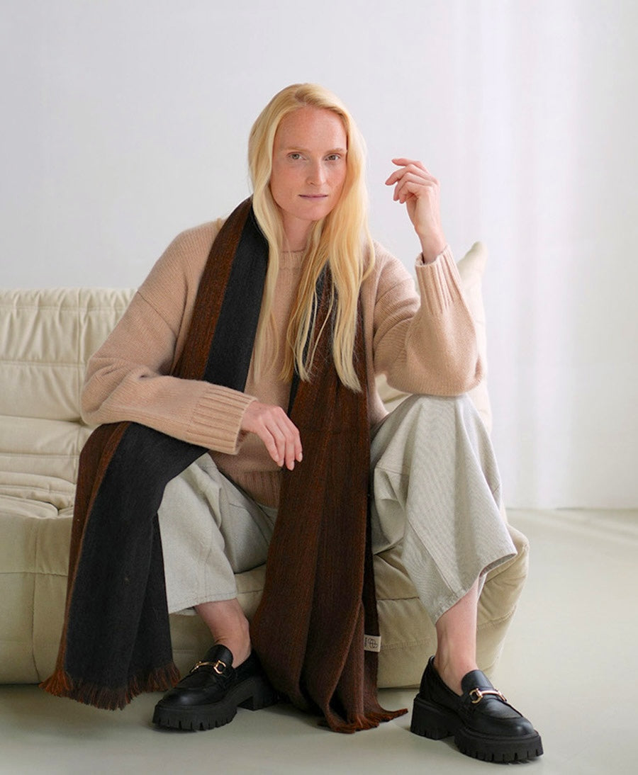 Halstuch Alpaka Schal - Doble Walnut Woods