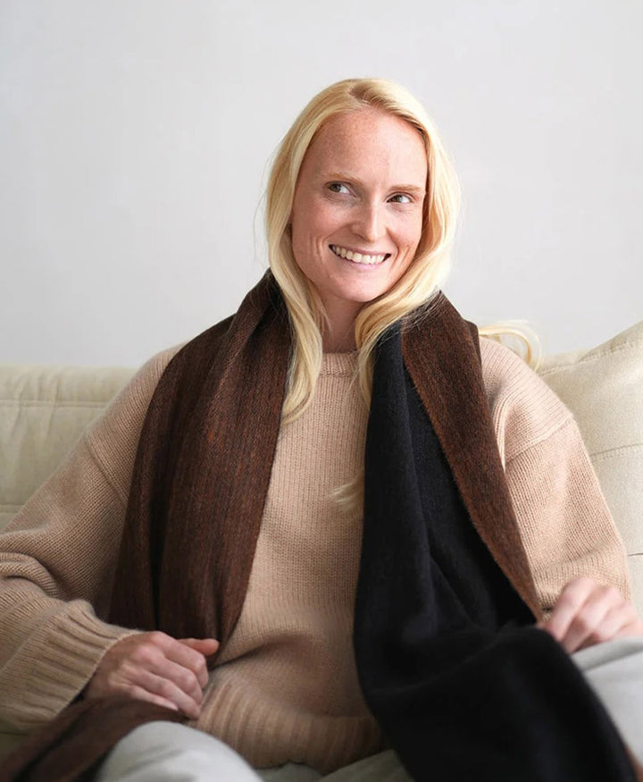 Halstuch Alpaka Schal - Doble Walnut Woods