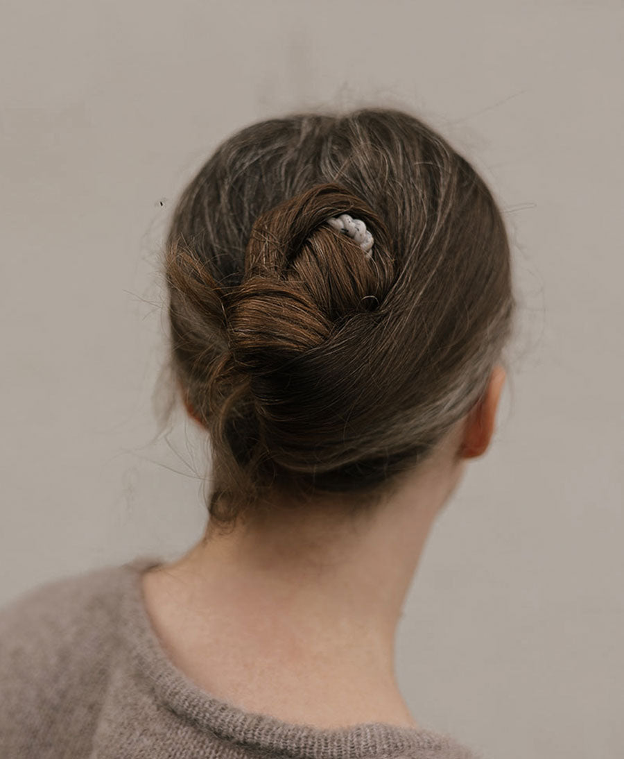 Haarnadel DORA - Grauer Marmor