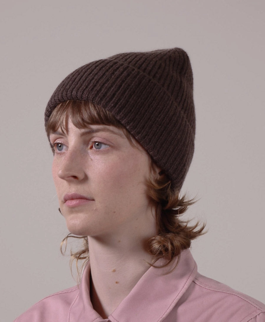 Mütze aus Kaschmir - Dunkelbraun