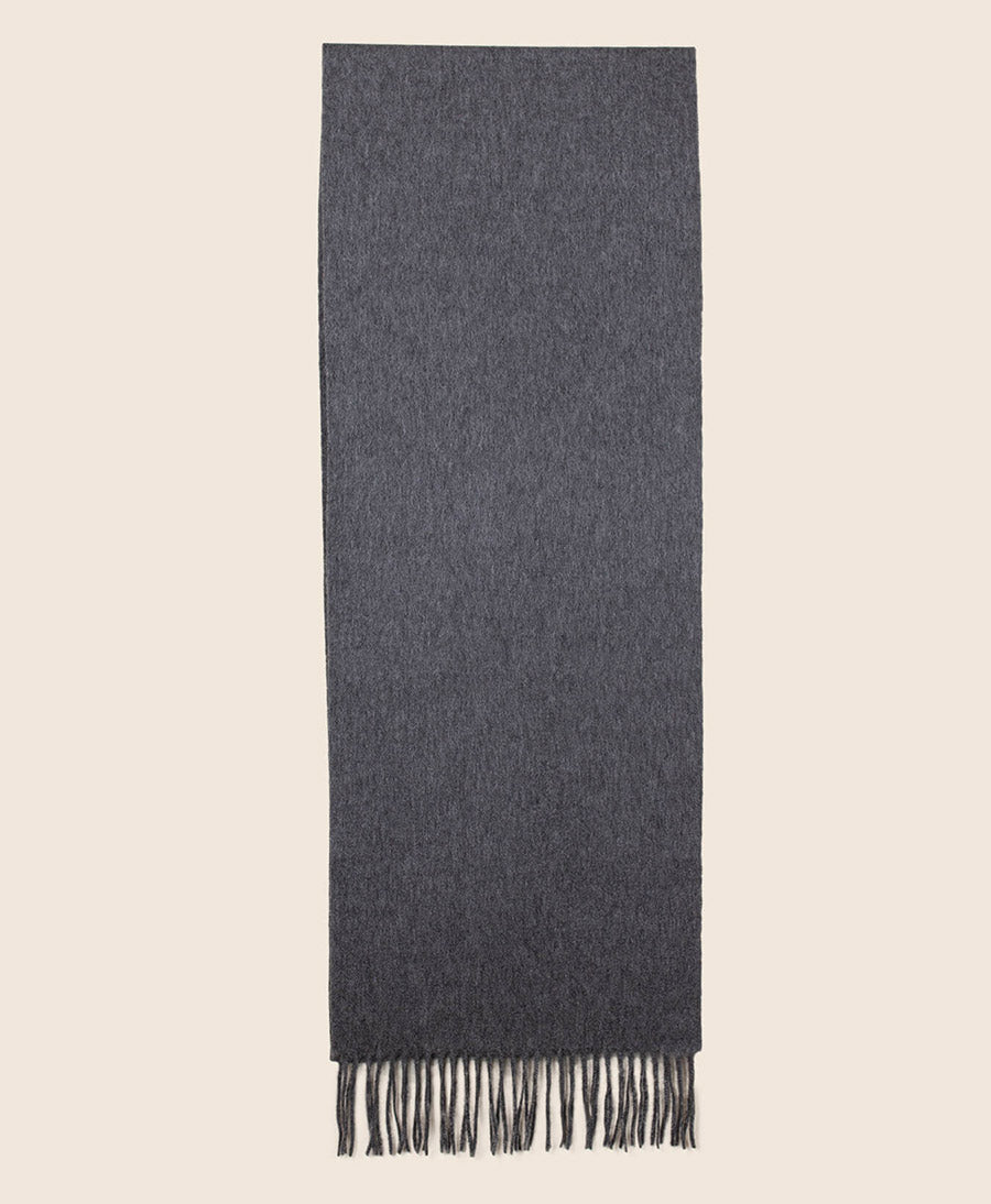Schmaler Schal / Halstuch aus Kaschmir - Grau