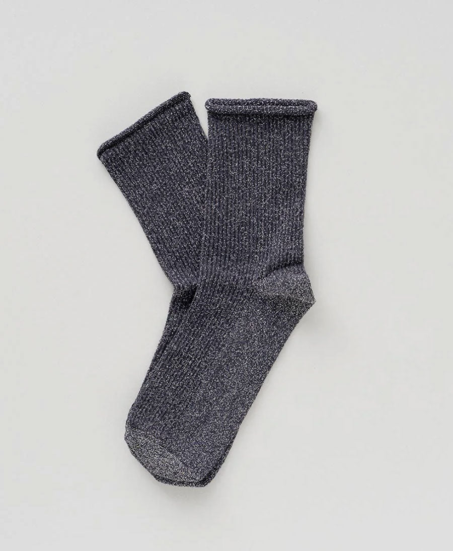 Glitzer Socken Lyocell - Dunkelgrau