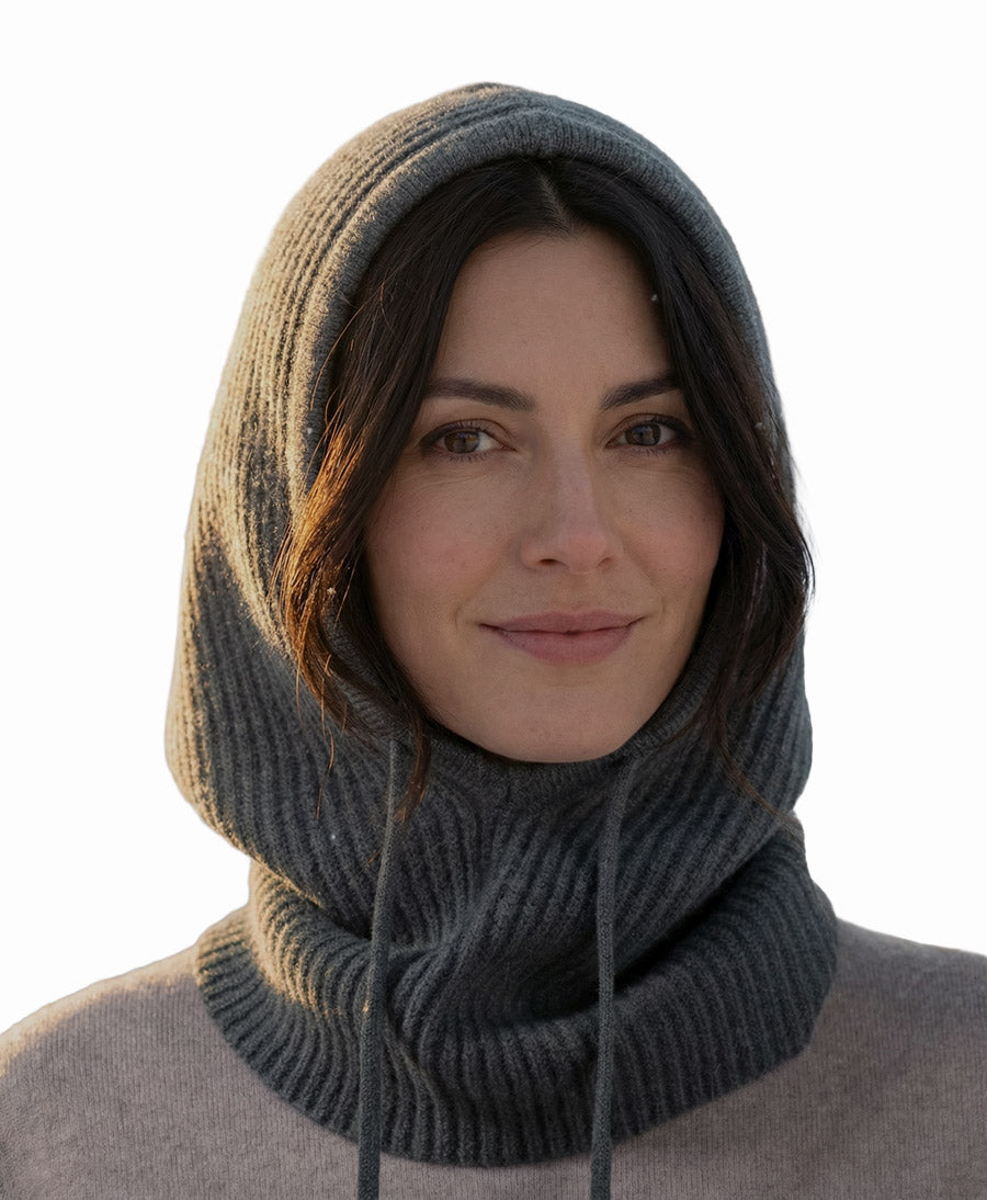 Balaclava / Sturmhaube aus Kaschmir - Grau