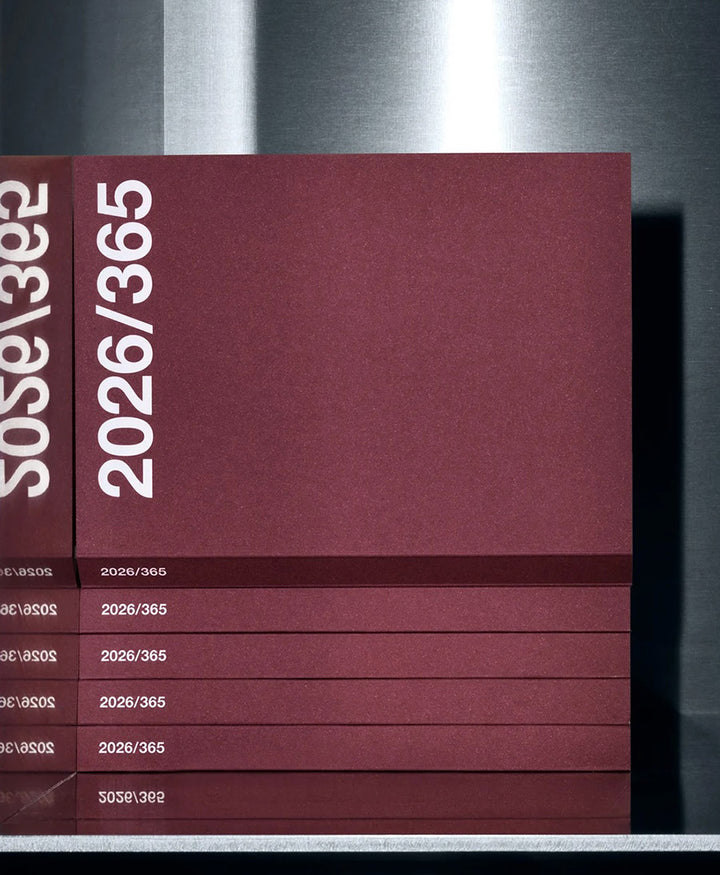 Agenda 2026 Basic Planner - Dunkelrot (Burgundy)
