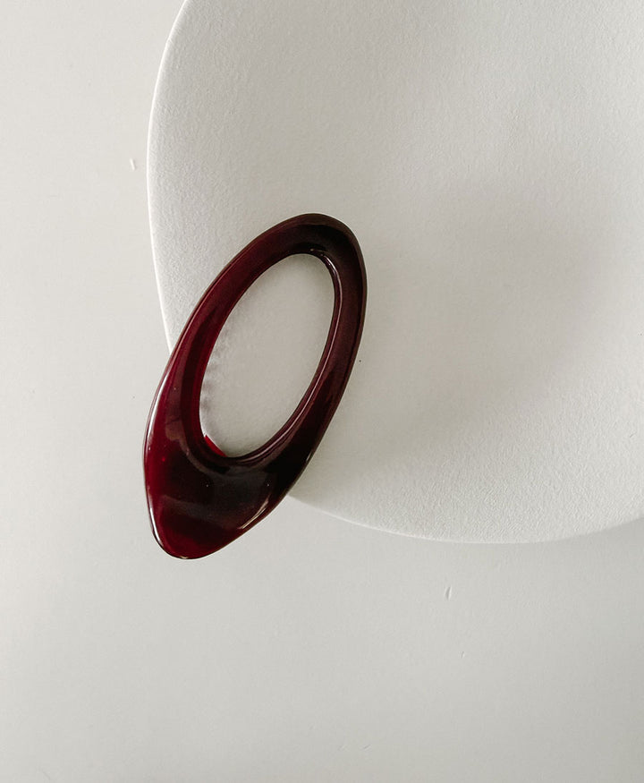 Flache Haarklammer ALMA - Purpurrot
