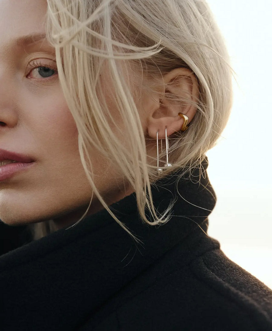 Earcuff / Ohrmanschette vergoldet - Sanae