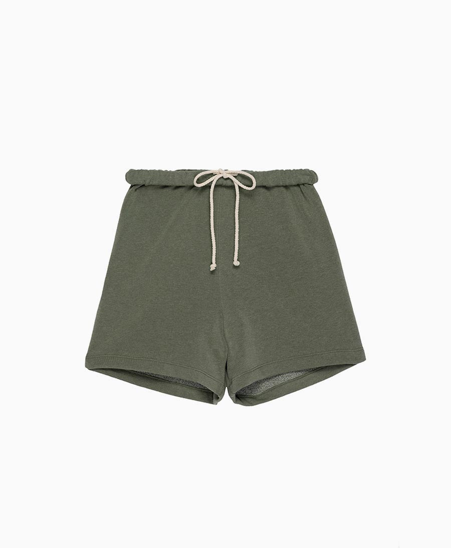 Eco Fleece Roll Short - Kurze Trainerhose - Sage / Salbeigrün - DONNI. - clomes