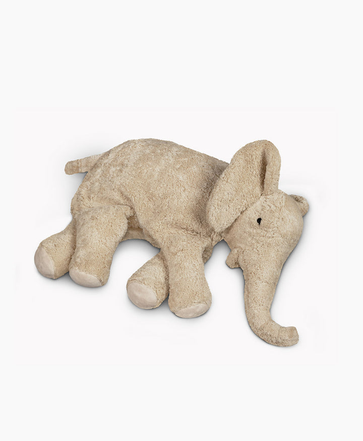 Elefant (gross) Kuscheltier & Wärmekissen - Beige