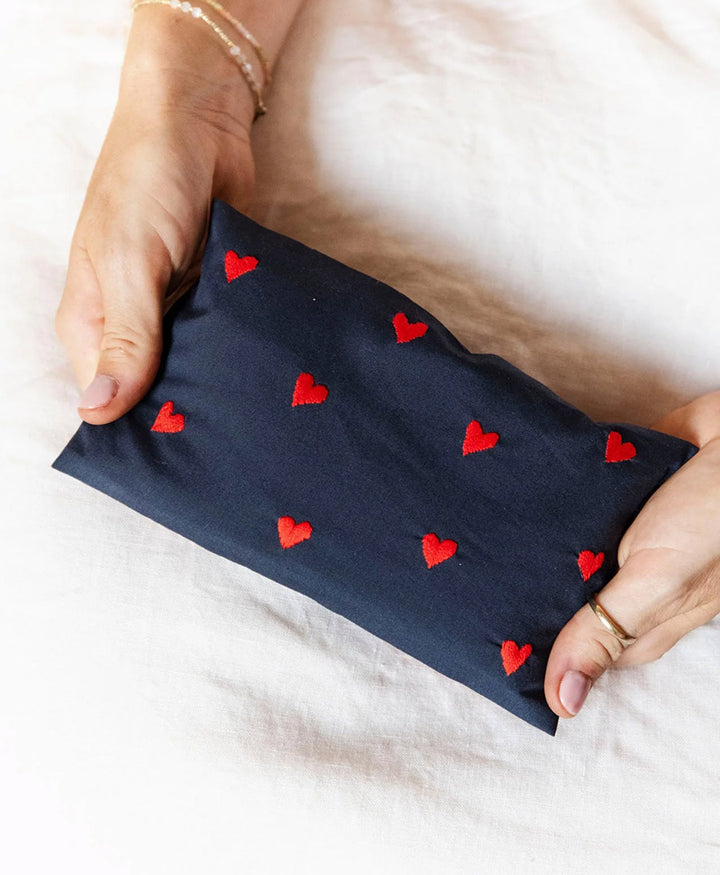 Augenkissen "Eye Pillow RAHA Hearts" - Marine