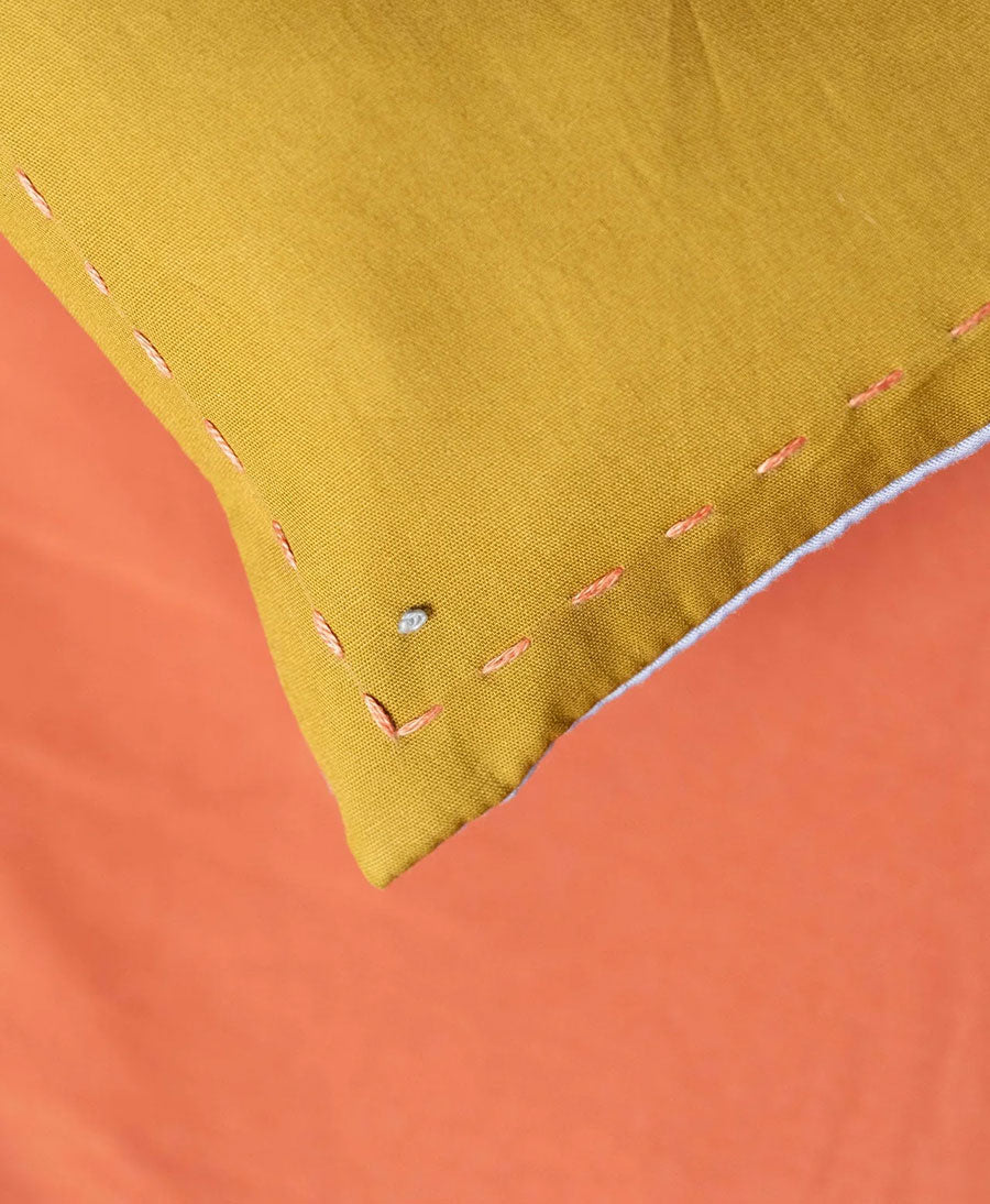 Augenkissen "Eye Pillow RAHA Embroidery Fish" - Hellgrün