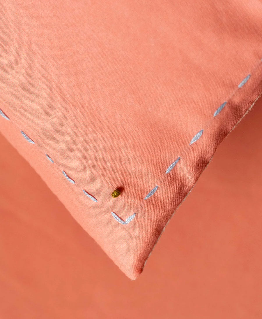 Augenkissen "Eye Pillow RAHA Embroidery Seastar" - Coral