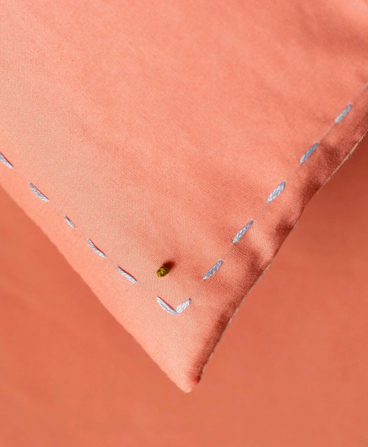 Augenkissen "Eye Pillow RAHA Embroidery Seastar" - Coral