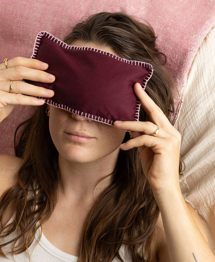 Augenkissen mit Lavendel "Eye Pillow RAHA Hbik" Bordeaux