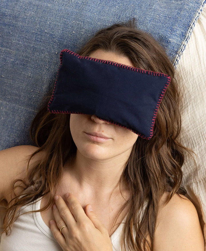 Augenkissen mit Lavendel "Eye Pillow RAHA Hbik" Dunkelblau