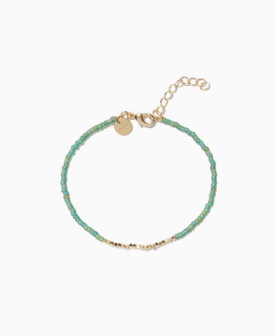 Farbiges Bracelet - Mae Green L'or - MIMI ET TOI - clomes