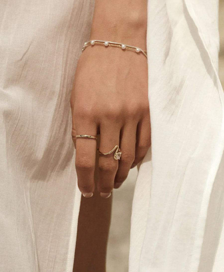 Fingerring vergoldet - Brume