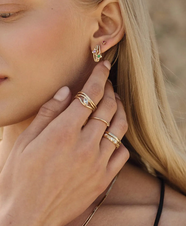 Fingerring vergoldet - Brise
