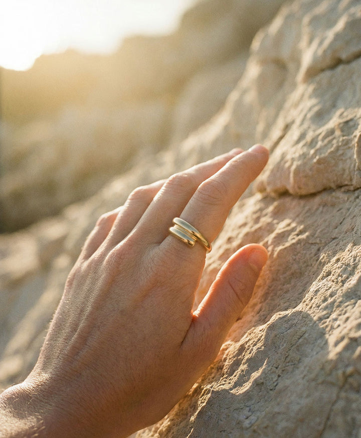 Fingerring JANA - Vergoldet
