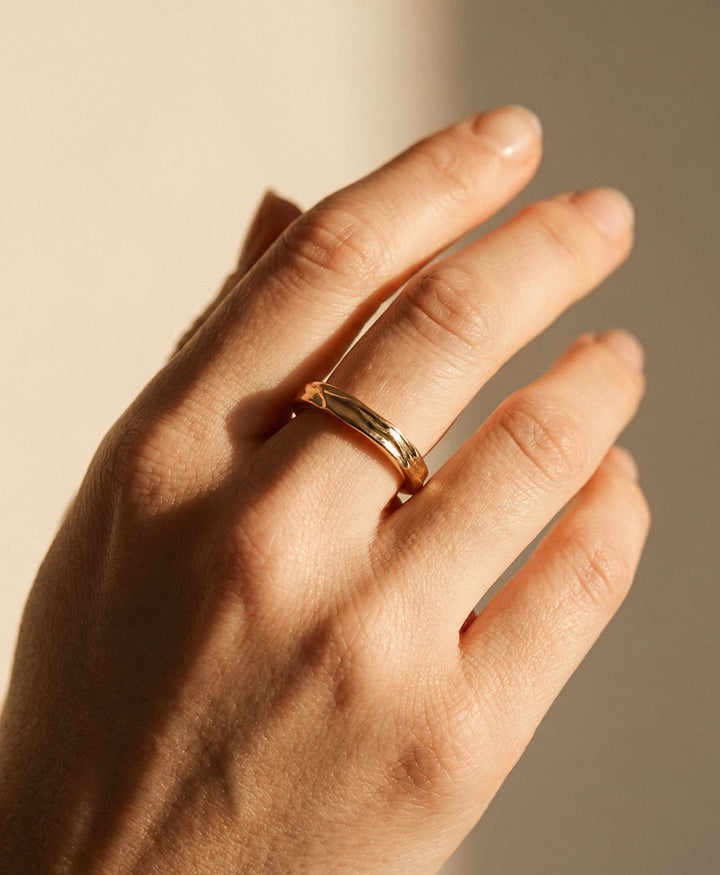 Fingerring SEVDA - Vergoldet