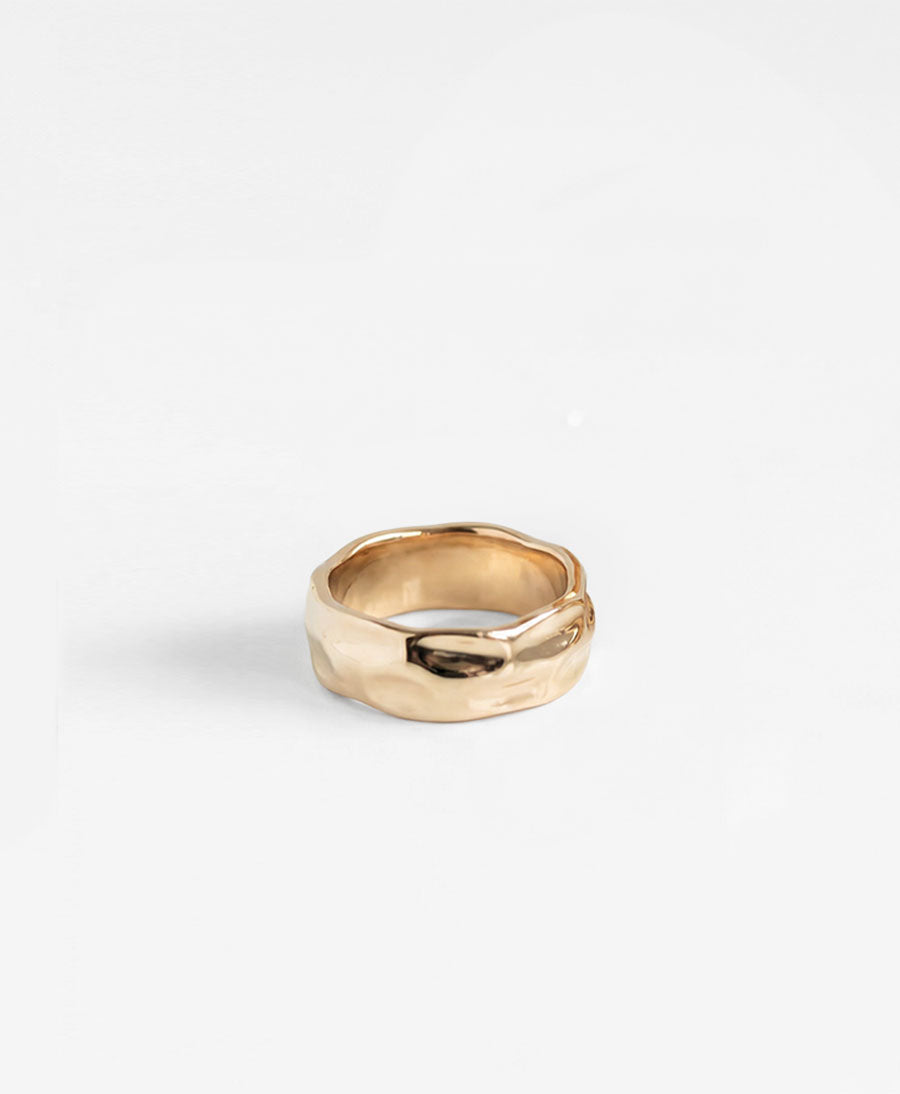 Fingerring SEIDA - Vergoldet