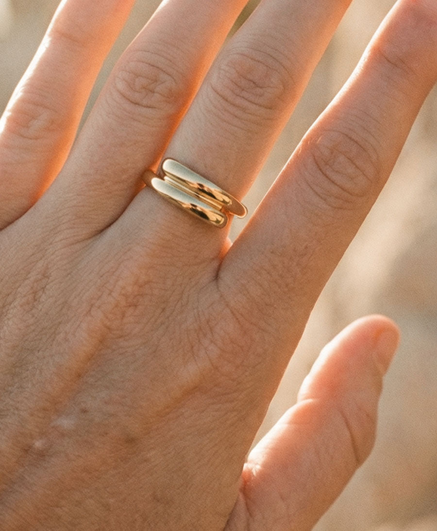 Fingerring JANA - Vergoldet