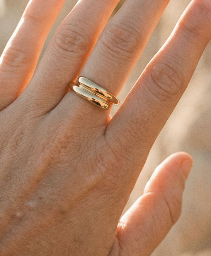 Fingerring JANA - Vergoldet