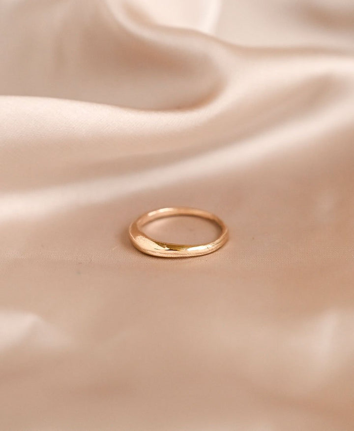 Fingerring Gold "Eclipse Stacking Ring" - Wild Fawn - clomes