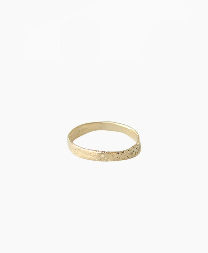 Fingerring Gold "Molten Stacking Ring" - Wild Fawn - clomes