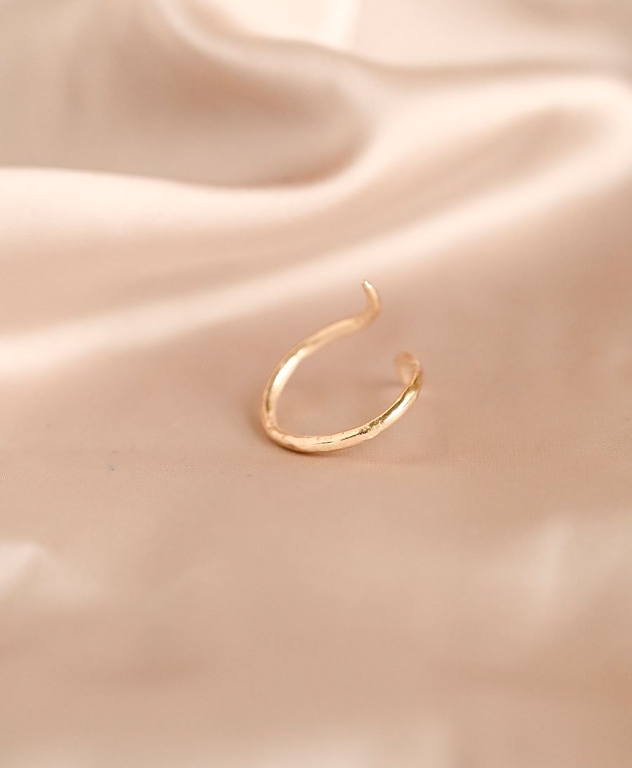 Fingerring Gold "Split Eclipse Open Ring" - Wild Fawn - clomes