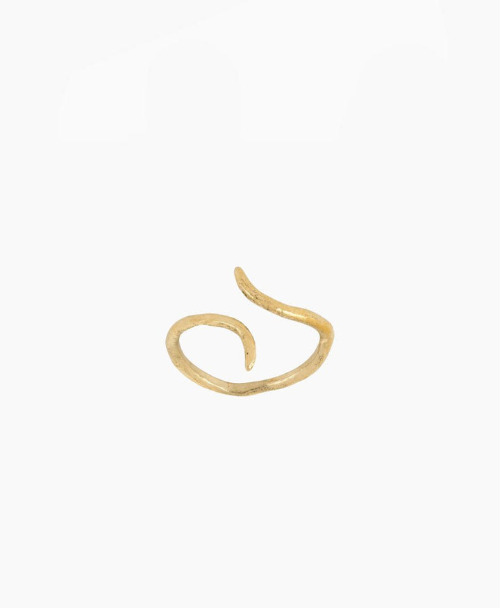 Fingerring Gold "Split Eclipse Open Ring" - Wild Fawn - clomes