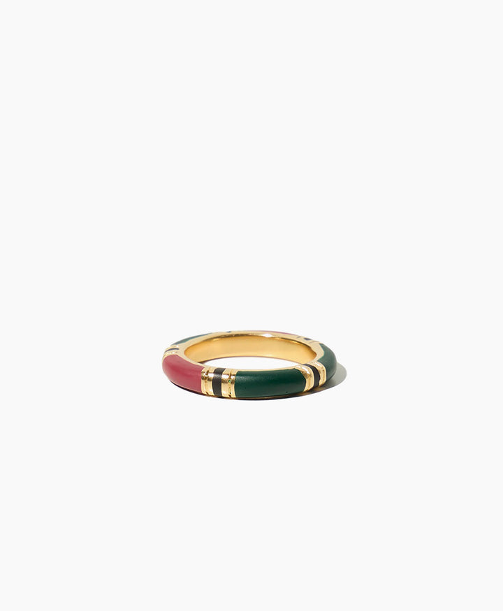 Fingerring - Ivy - Bordeaux / Grün