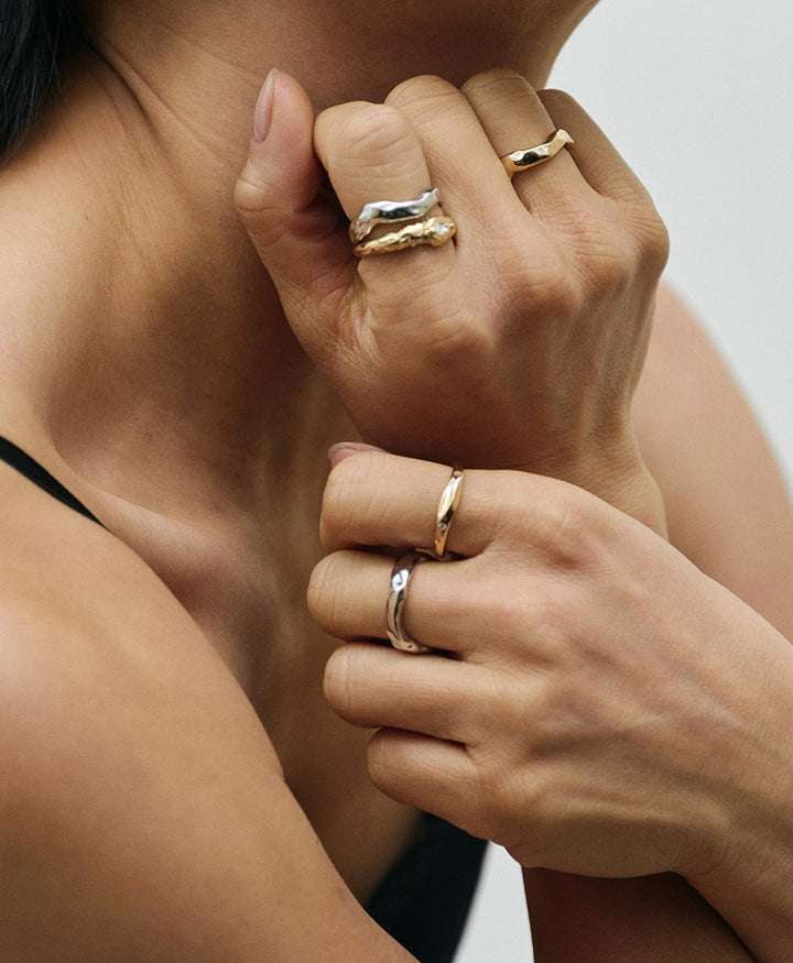 Fingerring vergoldet - Déterminée