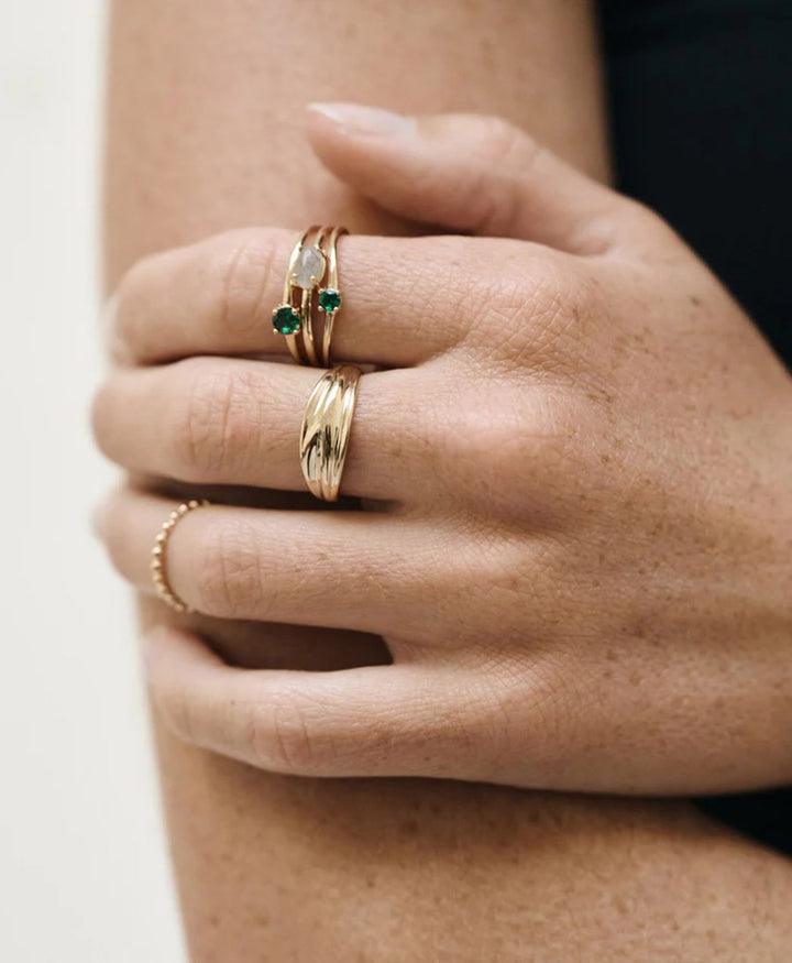 Fingerring vergoldet - Sablée