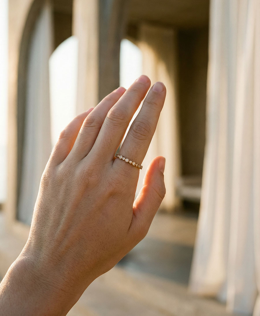 Fingerring LUANA - Vergoldet