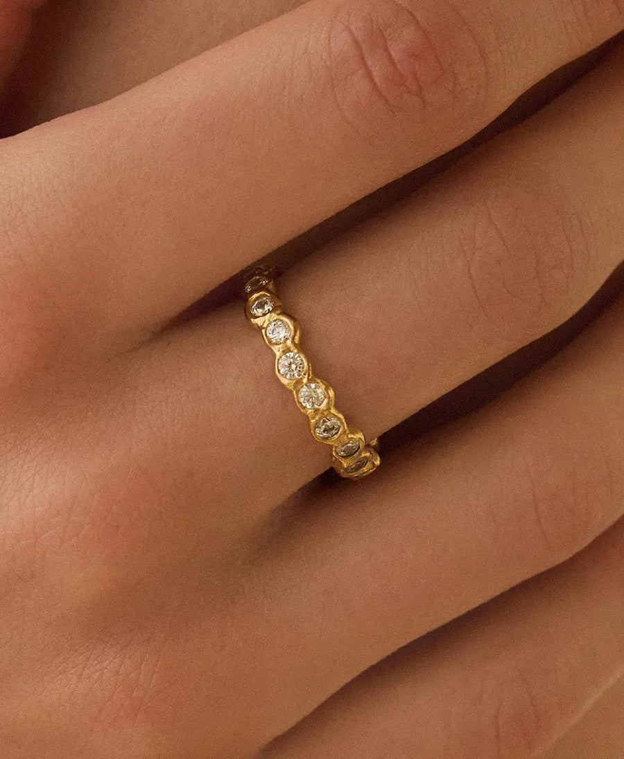 Amélia II Fingerring vergoldet
