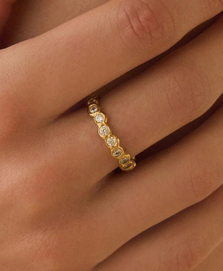 Amélia II Fingerring vergoldet