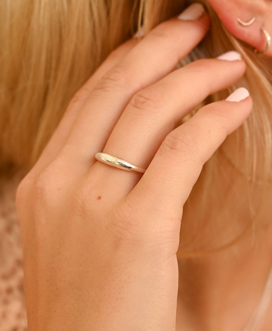 Fingerring Silber "Eclipse Stacking Ring" - Wild Fawn - clomes