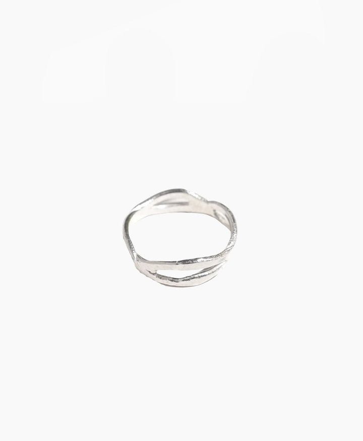 Fingerring Silber "Freeform Stacking Ring" - Wild Fawn - clomes