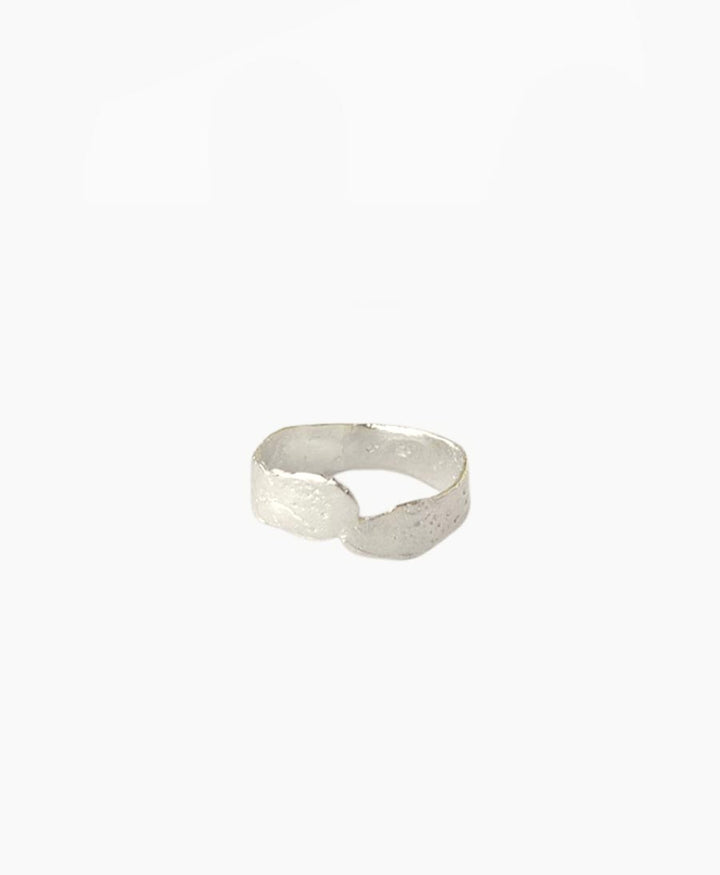 Fingerring Silber "Molten Crossover Ring" - Wild Fawn - clomes