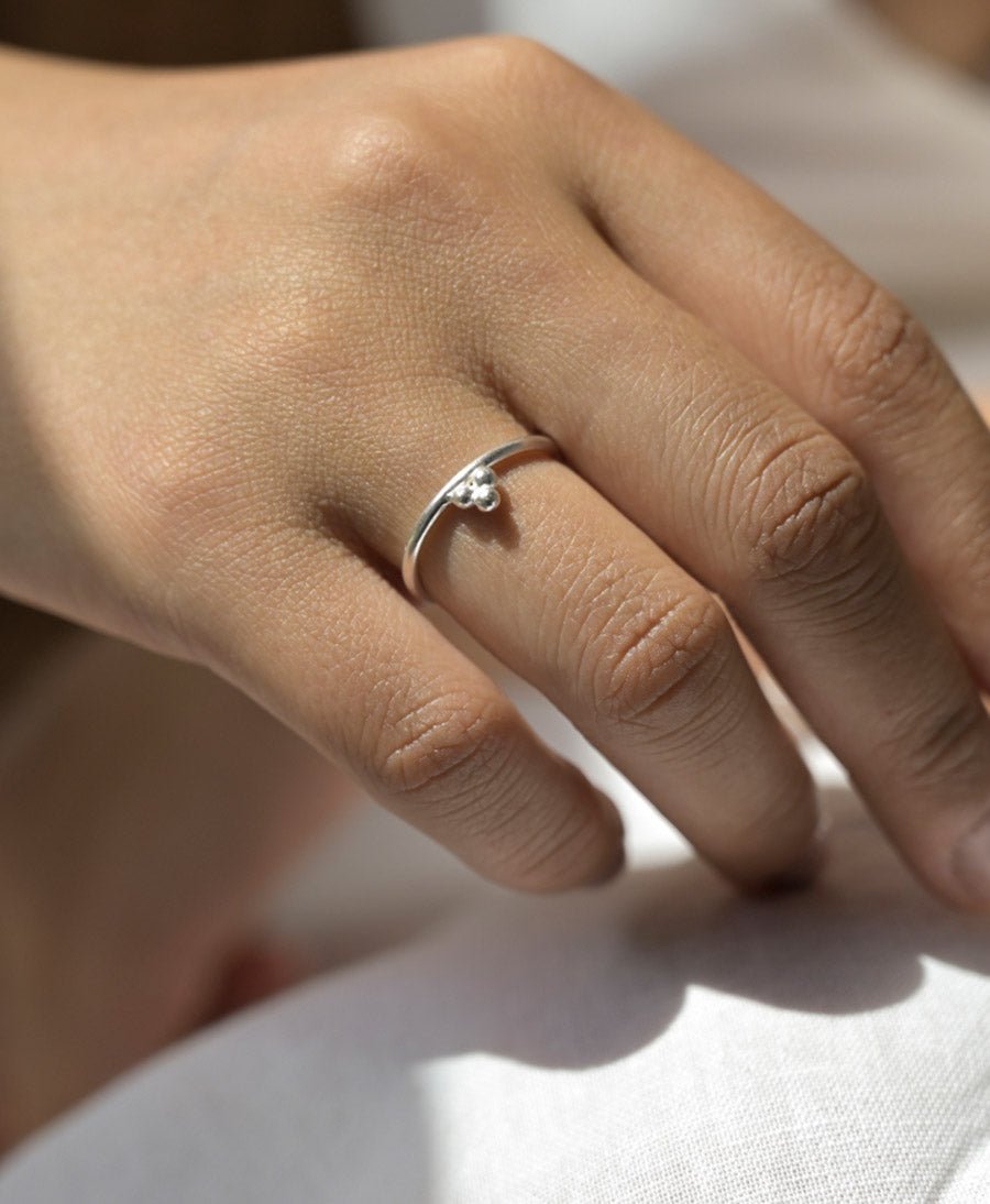 fingerring aufbewahrung Fingerring Silber "Ornate Stacking Ring"