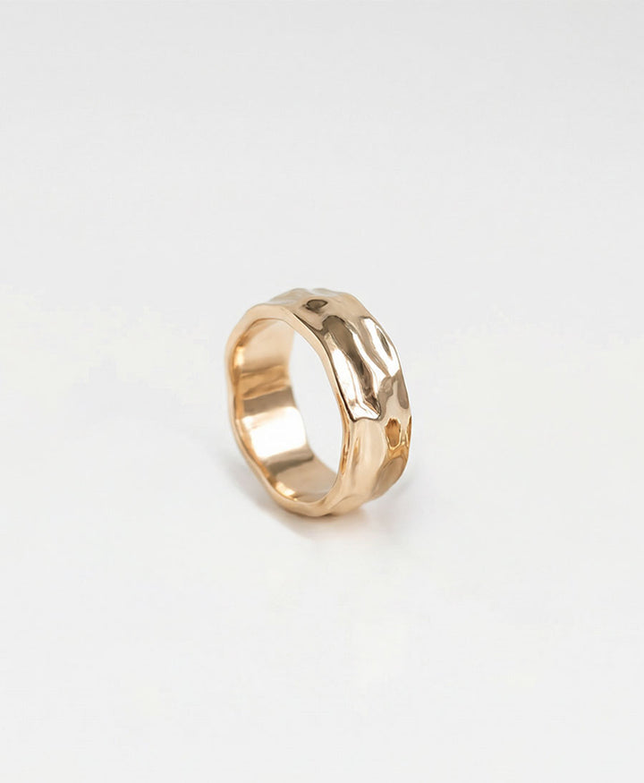 Fingerring SEIDA - Vergoldet