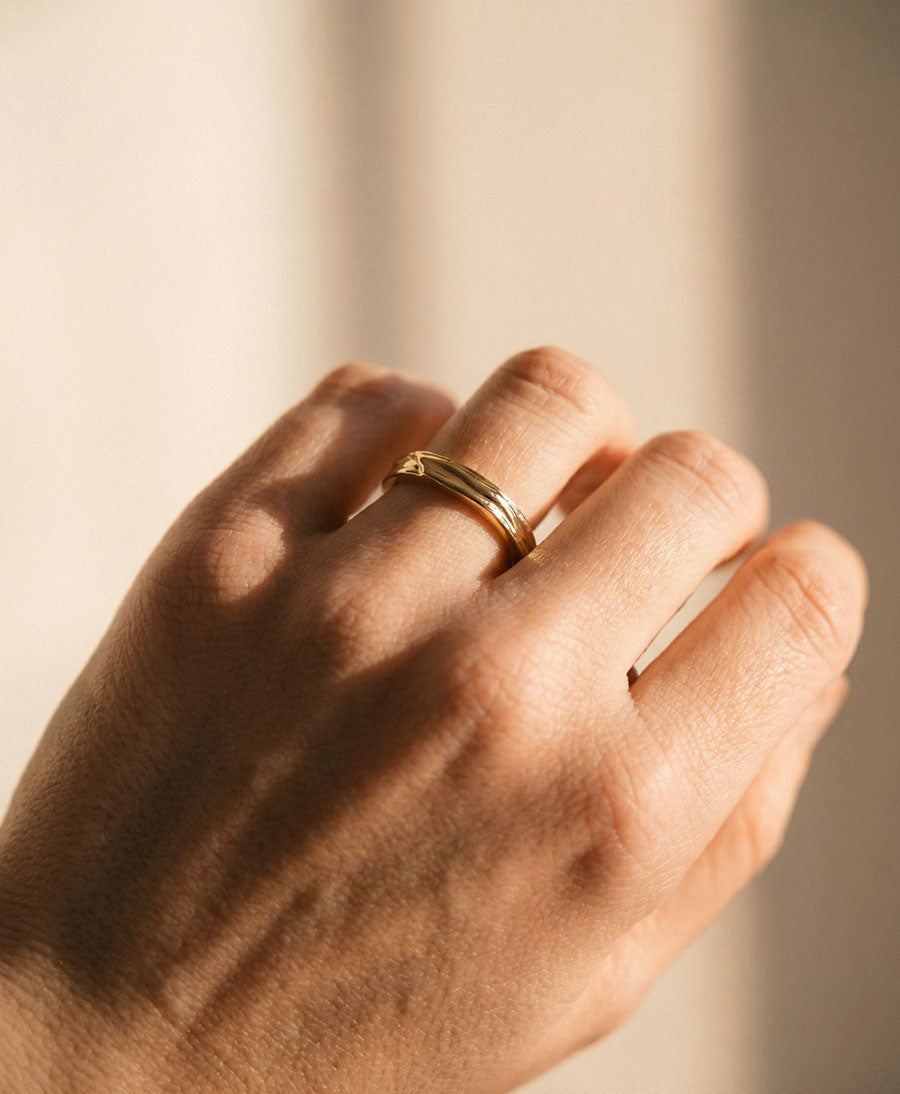 Fingerring SEVDA - Vergoldet
