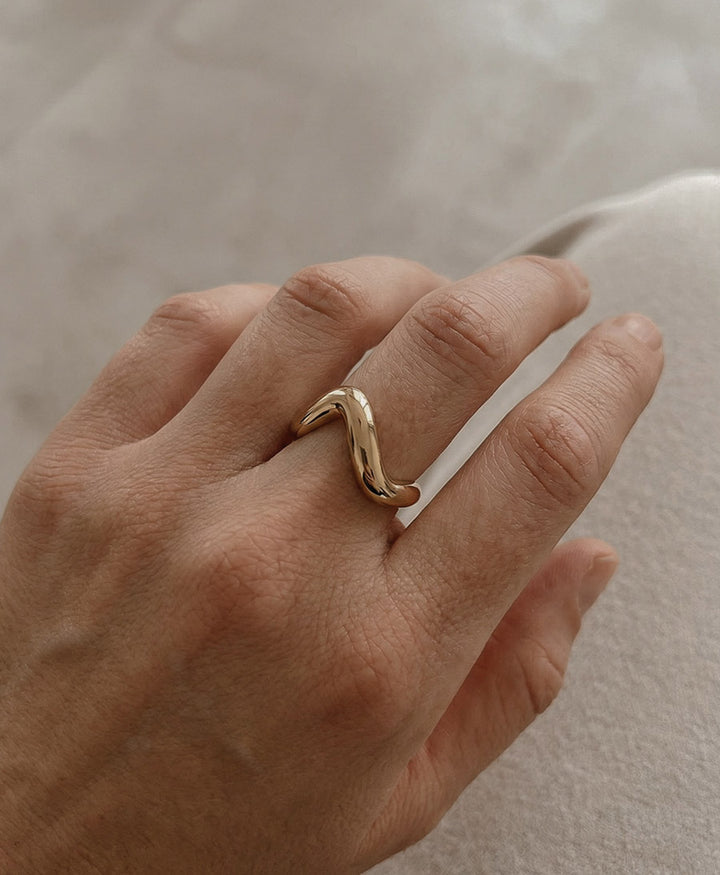 Fingerring GLORIA - Vergoldet