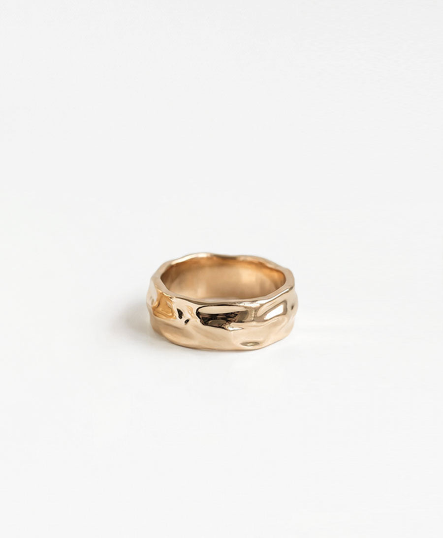 Fingerring SEIDA - Vergoldet