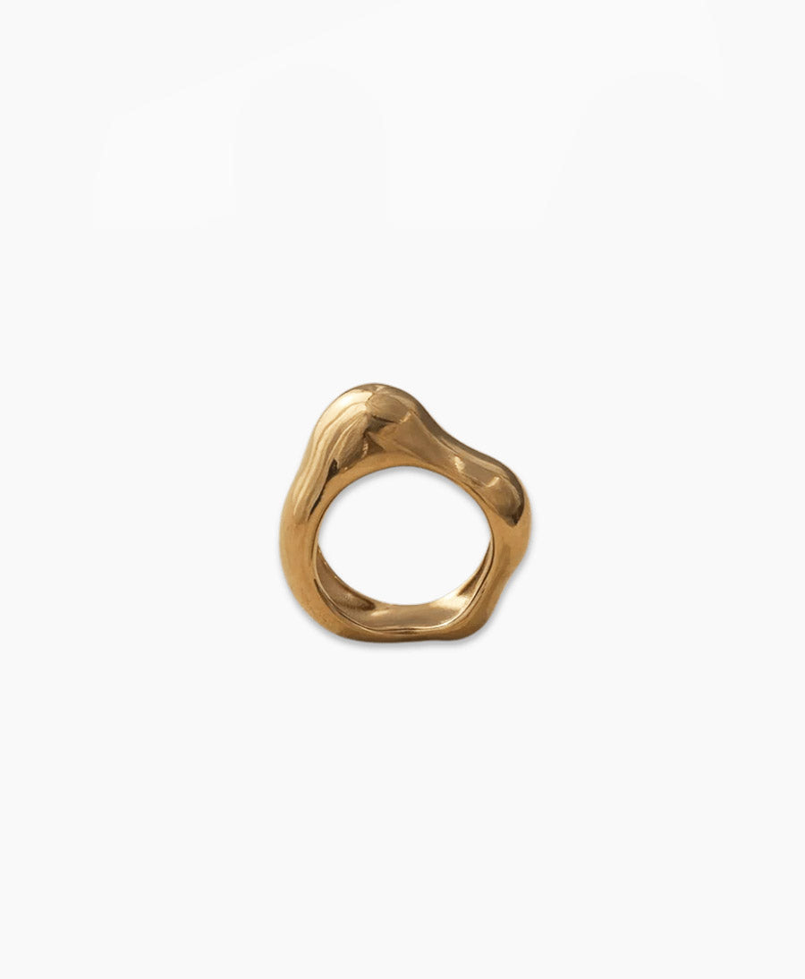 Ring "MUSA" Sterling Silber, vergoldet