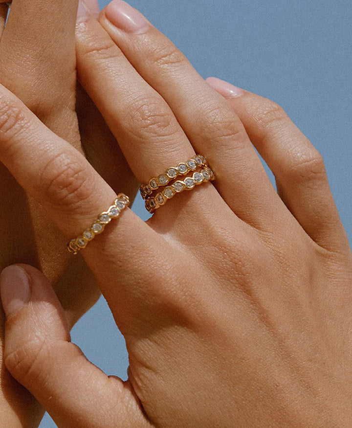Amélia II Fingerring vergoldet