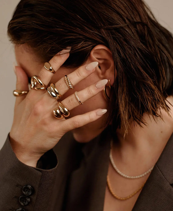 Fingerring vergoldet - Marcelle